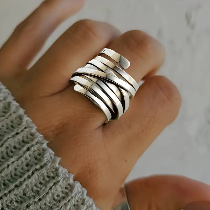 Bliss - Vintage Tjock Lager Silverring