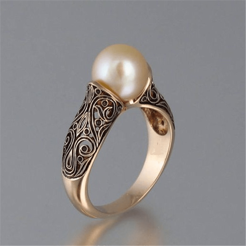 Vintage pärla guldring