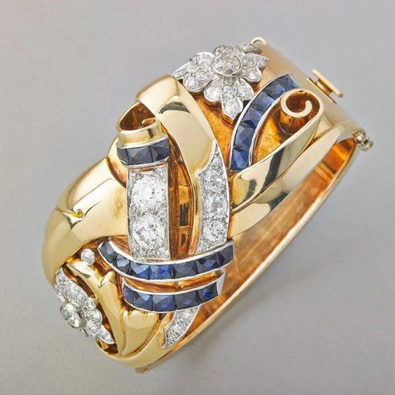 Guld Vintage Zirkonia Ring