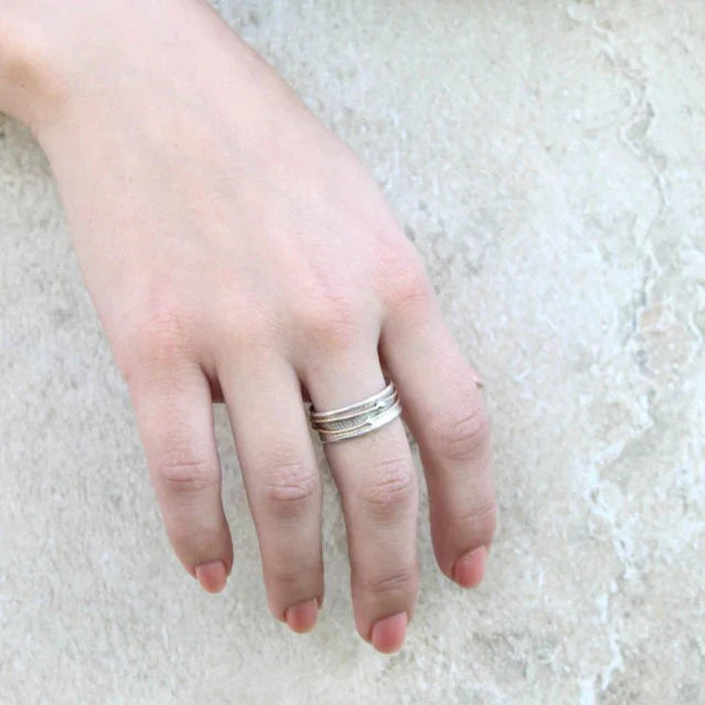 Shine - Vintage Guld Lager Silver Ring